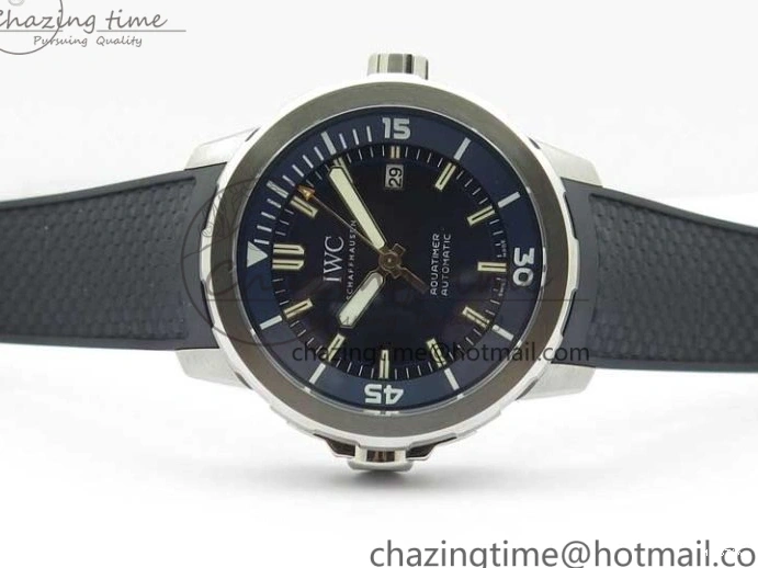 MIROTIME 0124 RelaxedFit Aquatimer Automatic IW329004 V6F 1:1 Best Edition Blue Dial on Rubber Strap MIYOTA 7095